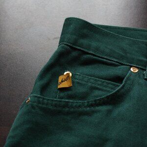 Vintage 90s Chic High-Waisted Green Denim (31x31) – Rare Find